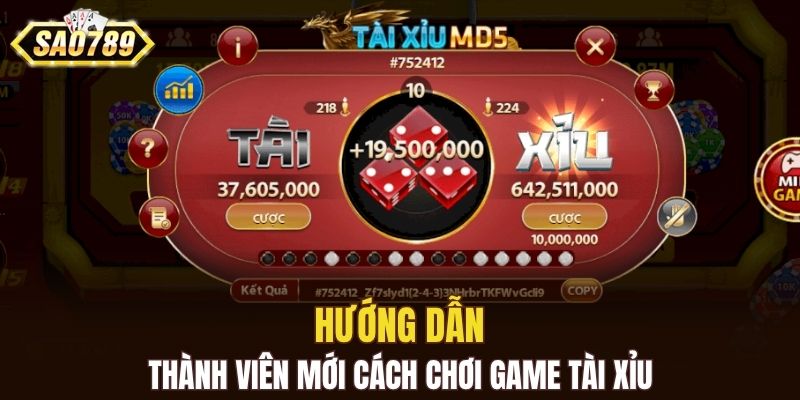 Hướng dẫn thành viên mới cách chơi game tài xỉu